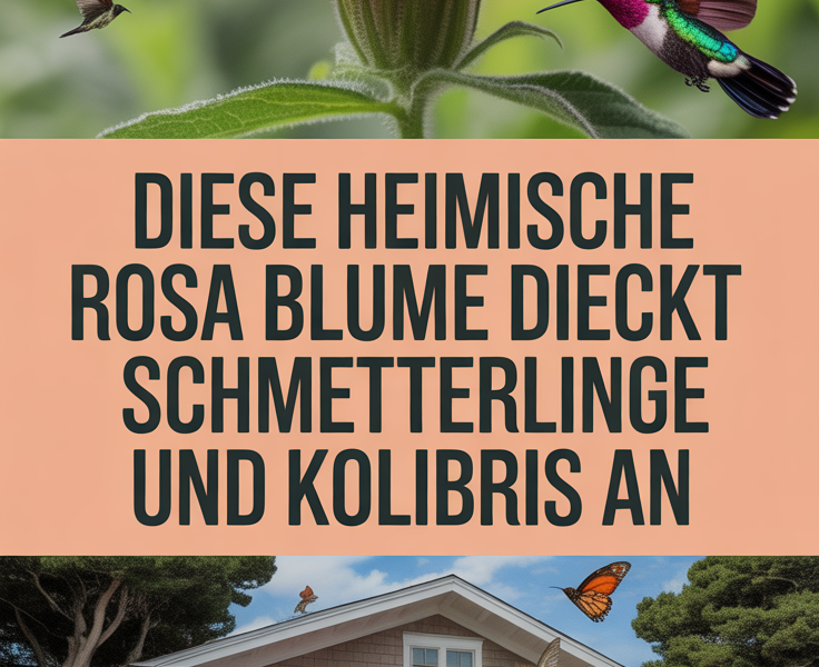 Diese heimische rosa Blume zieht Schmetterlinge und Kolibris an