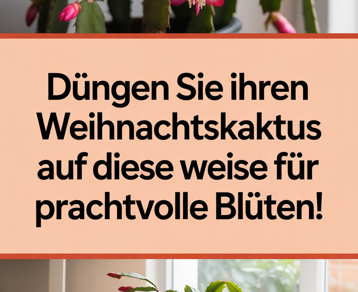 Düngen Sie Ihren Weihnachtskaktus auf diese Weise für prachtvolle Blüten!
