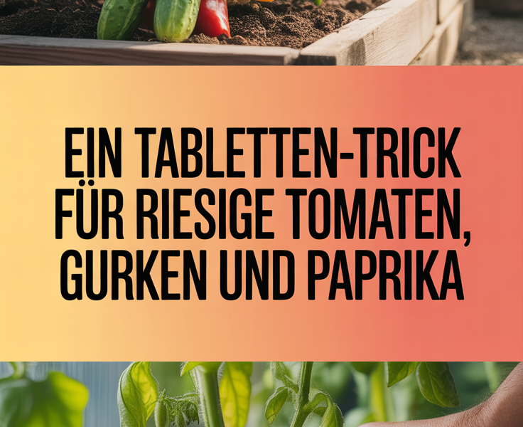 Ein Tabletten-Trick für riesige Tomaten, Gurken und Paprika