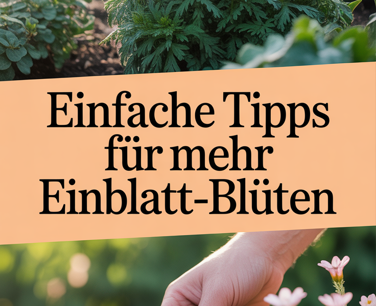 Einfache Tipps für mehr Einblatt-Blüten