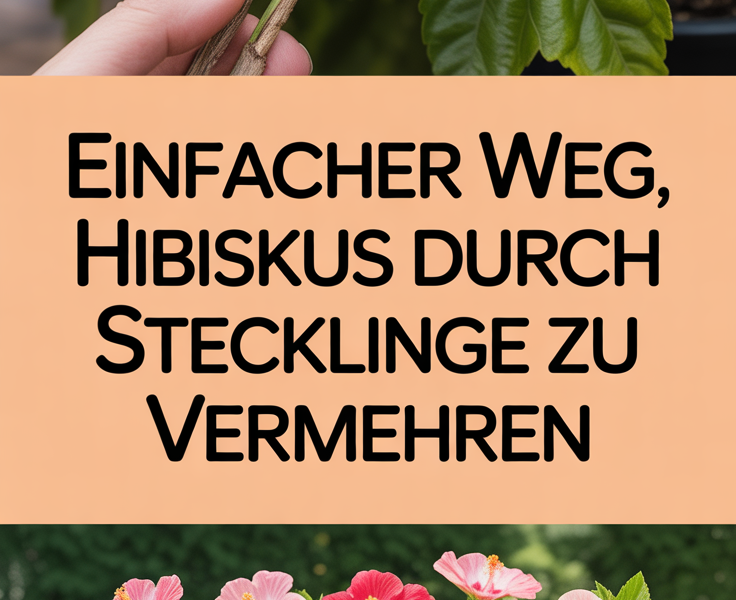 Einfacher Weg, Hibiskus durch Stecklinge zu vermehren