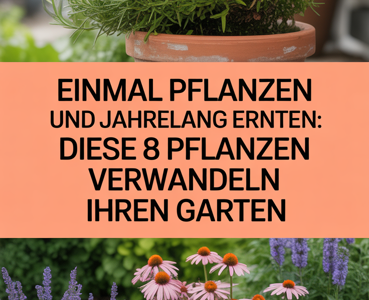 Einmal pflanzen und jahrelang ernten: Diese 8 Pflanzen verwandeln Ihren Garten