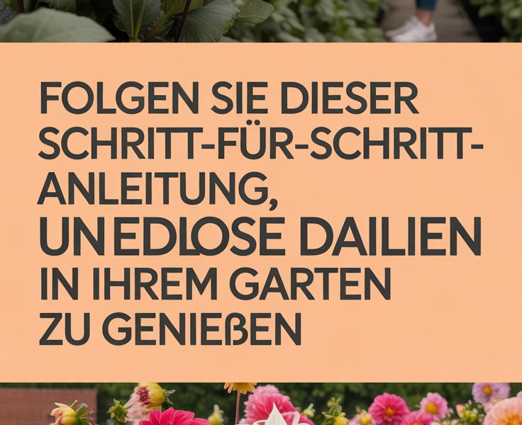 Folgen Sie dieser Schritt-für-Schritt-Anleitung, um endlose Dahlien in Ihrem Garten zu genießen