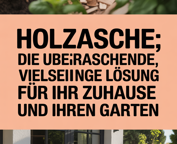 Holzasche: Die überraschende, vielseitige Lösung für Ihr Zuhause und Ihren Garten
