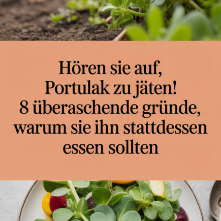 Hören Sie auf, Portulak zu jäten! 8 überraschende Gründe, warum Sie ihn stattdessen essen sollten