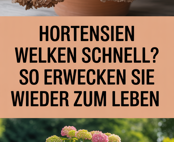 Hortensien welken schnell? So erwecken Sie sie wieder zum Leben