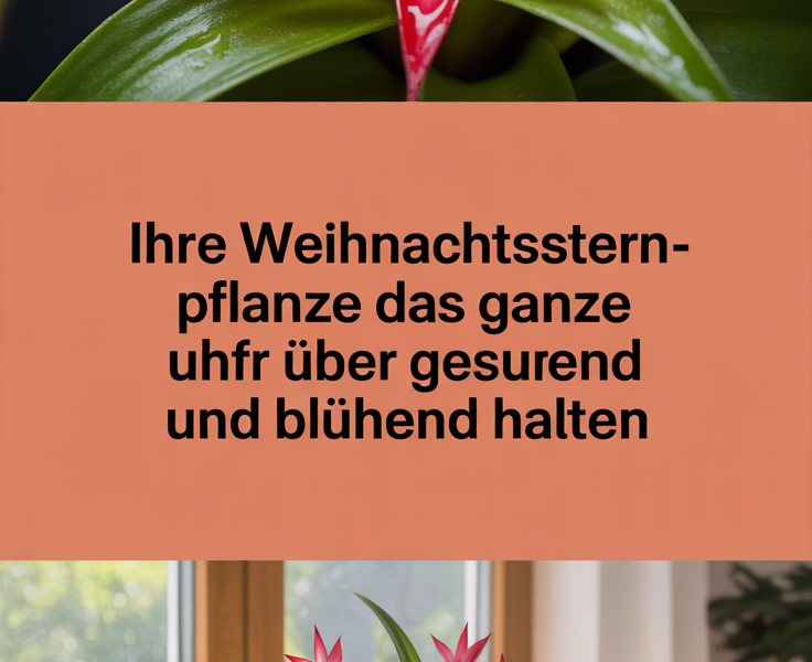 Ihre Weihnachtsstern-Pflanze das ganze Jahr über gesund und blühend halten