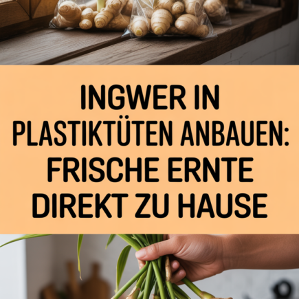 Ingwer in Plastiktüten anbauen: Frische Ernte direkt zu Hause