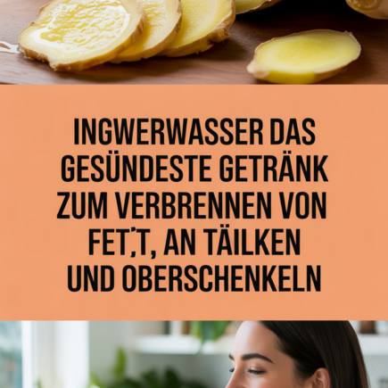 Ingwerwasser: Das gesündeste Getränk zum Verbrennen von Fett an Taille, Rücken und Oberschenkeln