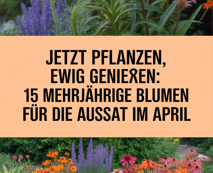 Jetzt pflanzen, ewig genießen: 15 mehrjährige Blumen für die Aussaat im April