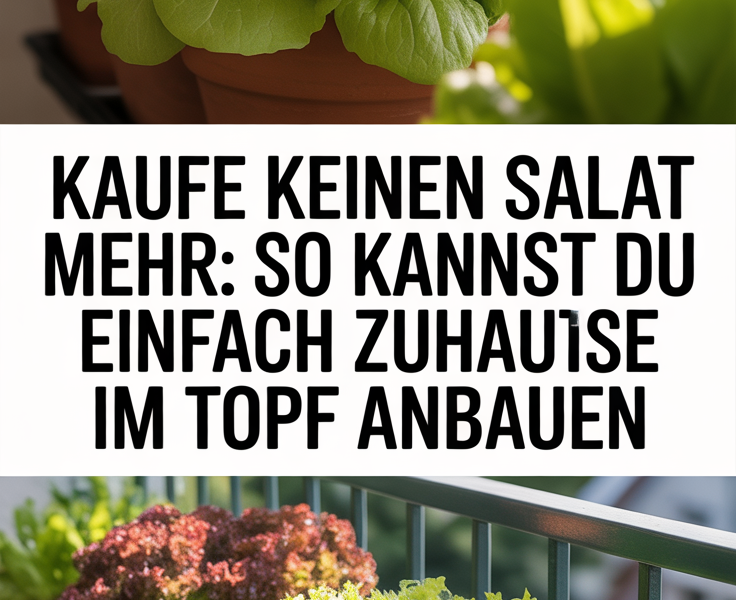 Kaufe keinen Salat mehr: So kannst du ihn einfach zuhause im Topf anbauen