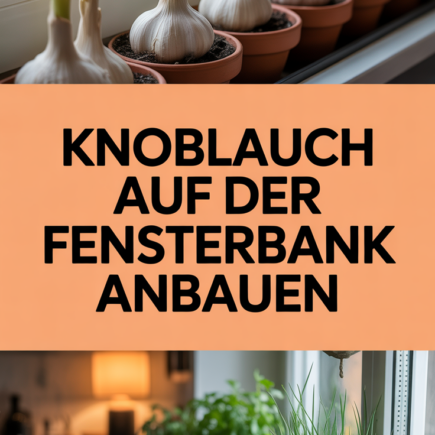 Knoblauch auf der Fensterbank anbauen
