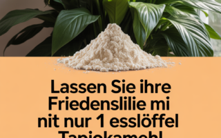 Lassen Sie Ihre Friedenslilie mit nur 1 Esslöffel Tapiokamehl ein Jahrzehnt lang blühen
