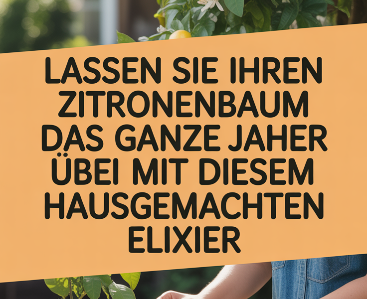 Lassen Sie Ihren Zitronenbaum das ganze Jahr über blühen mit diesem hausgemachten Elixier