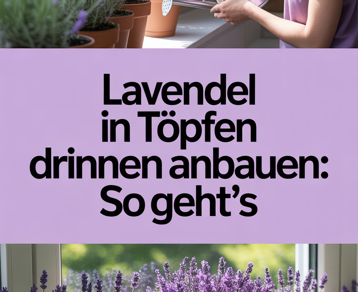 Lavendel in Töpfen drinnen anbauen: So geht’s