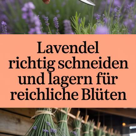 Lavendel richtig schneiden und lagern für reichliche Blüten