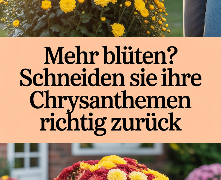 Mehr Blüten? Schneiden Sie Ihre Chrysanthemen richtig zurück