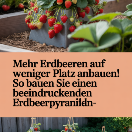 Mehr Erdbeeren auf weniger Platz anbauen! So bauen Sie einen beeindruckenden Erdbeerpyramiden-Pflanzer