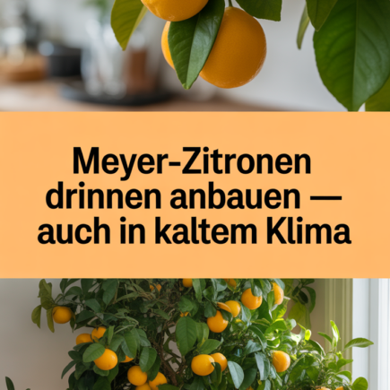 Meyer-Zitronen drinnen anbauen – auch in kaltem Klima