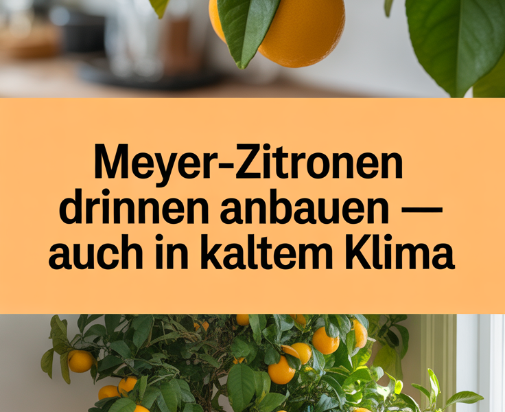 Meyer-Zitronen drinnen anbauen – auch in kaltem Klima