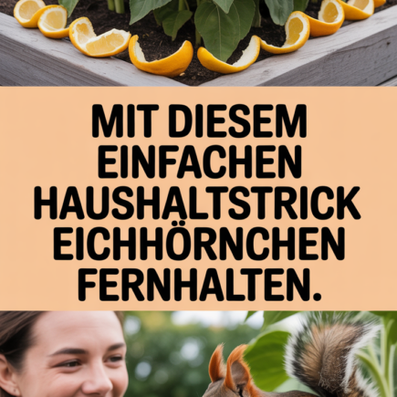 Mit diesem einfachen Haushaltstrick Eichhörnchen fernhalten