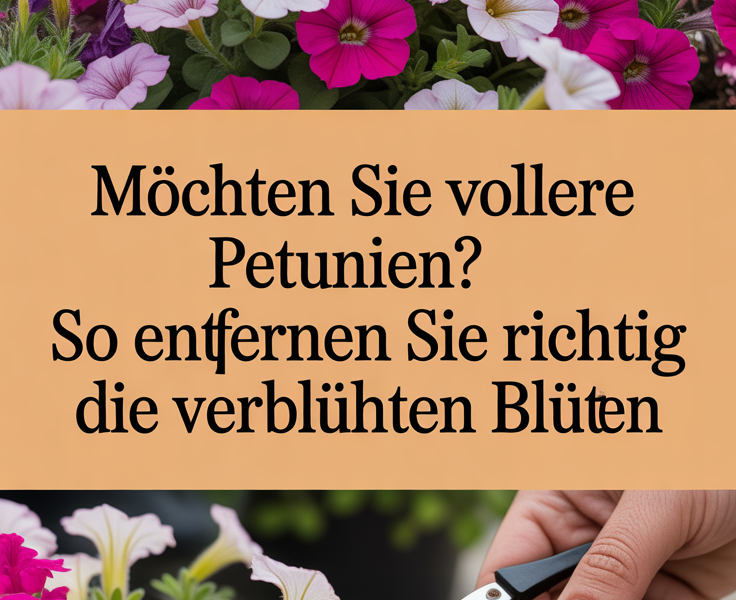 Möchten Sie vollere Petunien? So entfernen Sie richtig die verblühten Blüten
