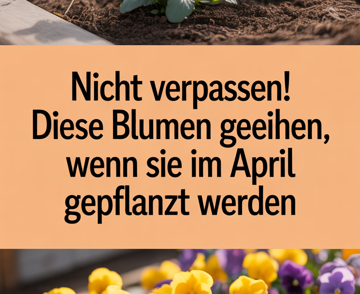 Nicht verpassen! Diese Blumen gedeihen, wenn sie im April gepflanzt werden