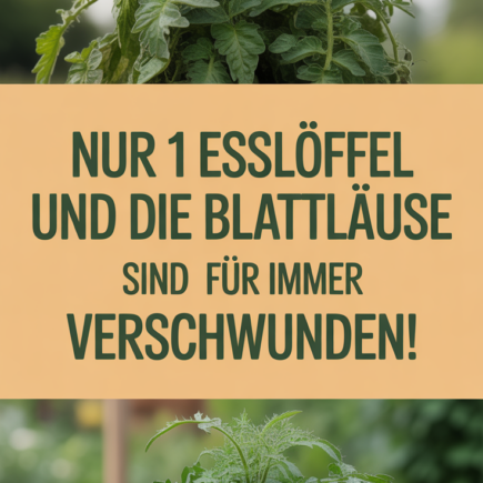 Nur 1 Esslöffel und die Blattläuse sind für immer verschwunden!