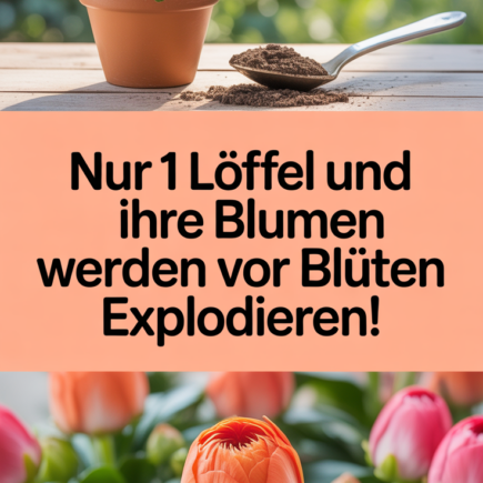 Nur 1 Löffel und Ihre Blumen werden vor Blüten explodieren!