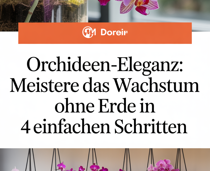 Orchideen-Eleganz: Meistere das Wachstum ohne Erde in 4 einfachen Schritten