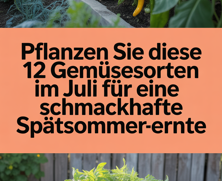 Pflanzen Sie diese 12 Gemüsesorten im Juli für eine schmackhafte Spätsommer-Ernte