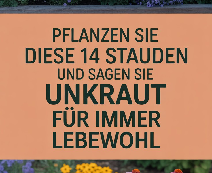 Pflanzen Sie diese 14 Stauden und sagen Sie Unkraut für immer Lebewohl