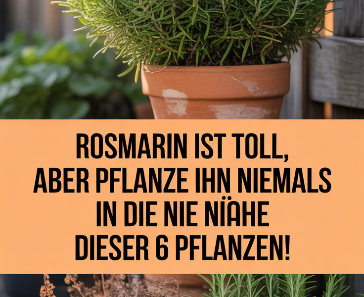 Rosmarin ist toll, aber pflanze ihn niemals in die Nähe dieser 6 Pflanzen!