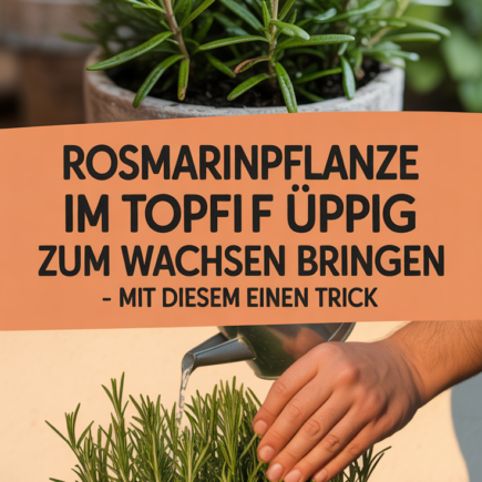 Rosmarinpflanze im Topf üppig zum Wachsen bringen – mit diesem einen Trick