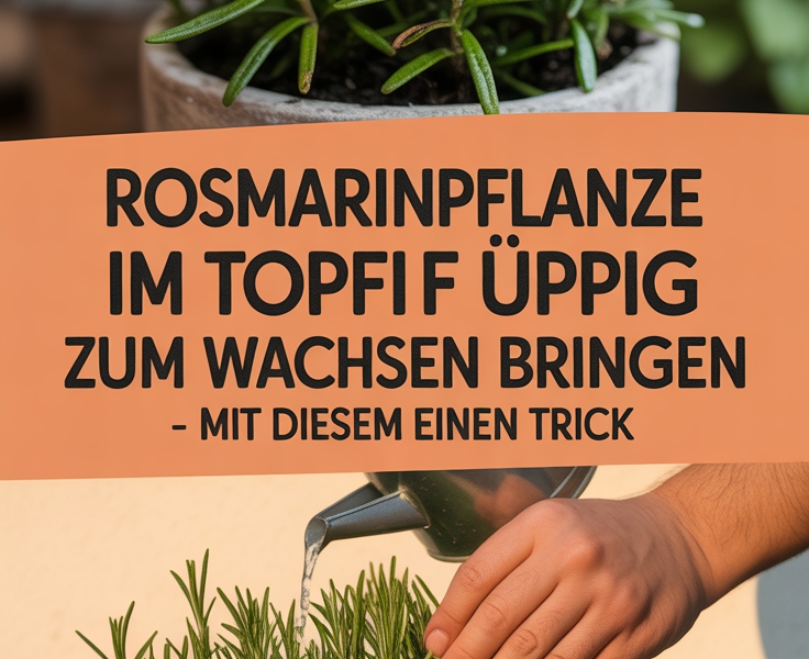 Rosmarinpflanze im Topf üppig zum Wachsen bringen – mit diesem einen Trick