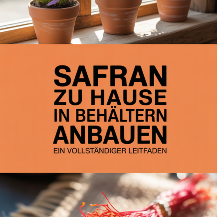 Safran zu Hause in Behältern anbauen: Ein vollständiger Leitfaden