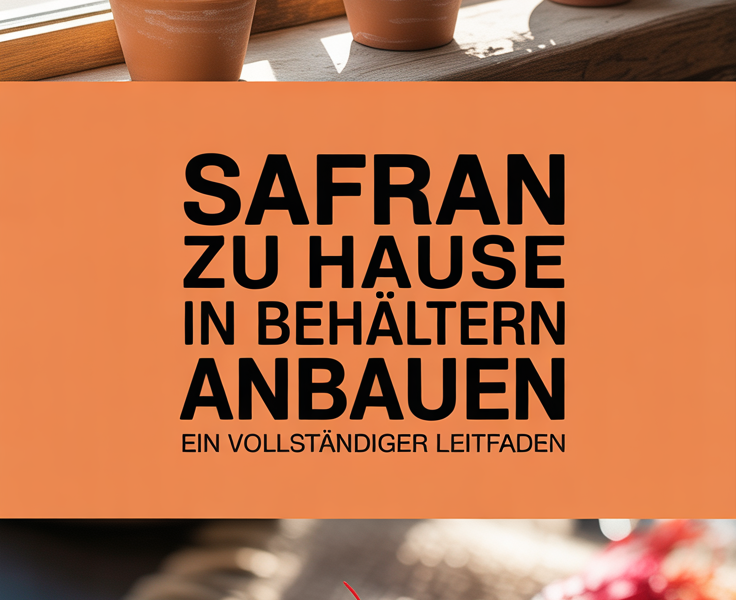 Safran zu Hause in Behältern anbauen: Ein vollständiger Leitfaden