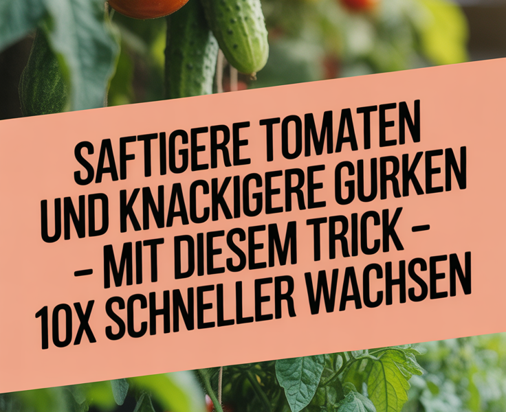 Saftigere Tomaten und knackigere Gurken – mit diesem Trick 10x schneller wachsen