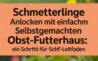 Schmetterlinge anlocken mit einem einfachen selbstgemachten Obst-Futterhaus: Ein Schritt-für-Schritt-Leitfaden