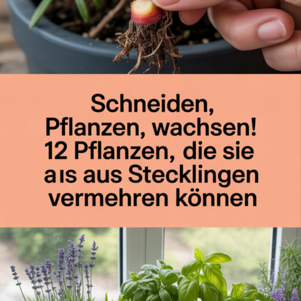 Schneiden, Pflanzen, Wachsen! 12 Pflanzen, die Sie aus Stecklingen vermehren können