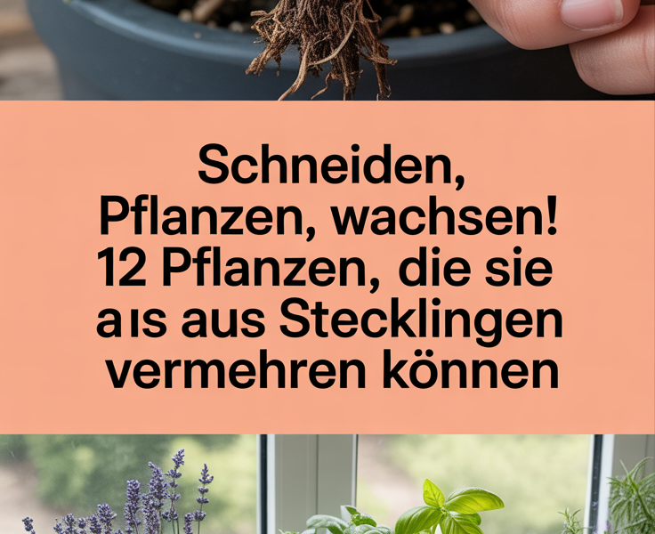 Schneiden, Pflanzen, Wachsen! 12 Pflanzen, die Sie aus Stecklingen vermehren können