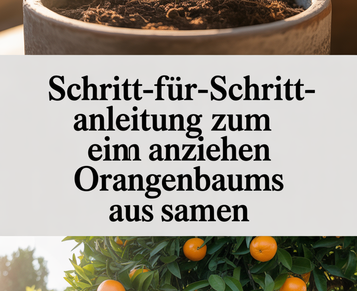 Schritt-für-Schritt-Anleitung zum Anziehen eines Orangenbaums aus Samen