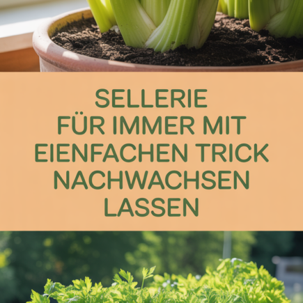 Sellerie für immer mit diesem einfachen Trick nachwachsen lassen