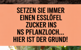 Setzen Sie immer einen Esslöffel Zucker ins Pflanzloch… Hier ist der Grund!