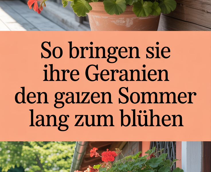 So bringen Sie Ihre Geranien den ganzen Sommer lang zum Blühen
