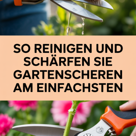 So reinigen und schärfen Sie Gartenscheren am einfachsten