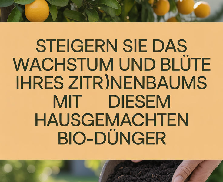 Steigern Sie das Wachstum und die Blüte Ihres Zitronenbaums mit diesem hausgemachten Bio-Dünger