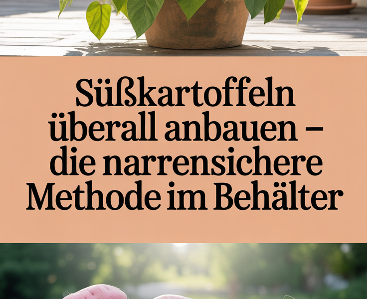 Süßkartoffeln überall anbauen – die narrensichere Methode im Behälter