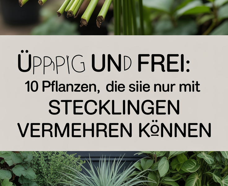 Üppig und frei: 10 Pflanzen, die Sie nur mit Stecklingen vermehren können