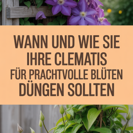 Wann und wie Sie Ihre Clematis für prachtvolle Blüten düngen sollten